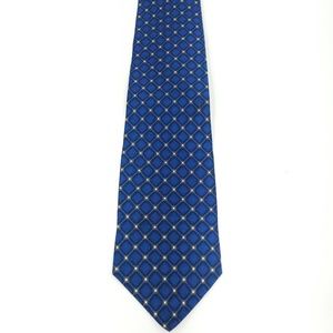 Mallory & Church Blue Check Silk Necktie